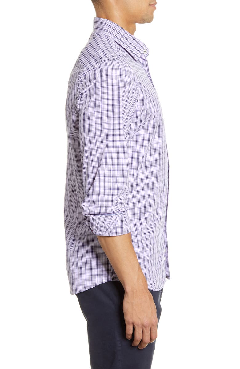 MOVE Performance Apparel Plaid Button-Up Shirt, Alternate, color,