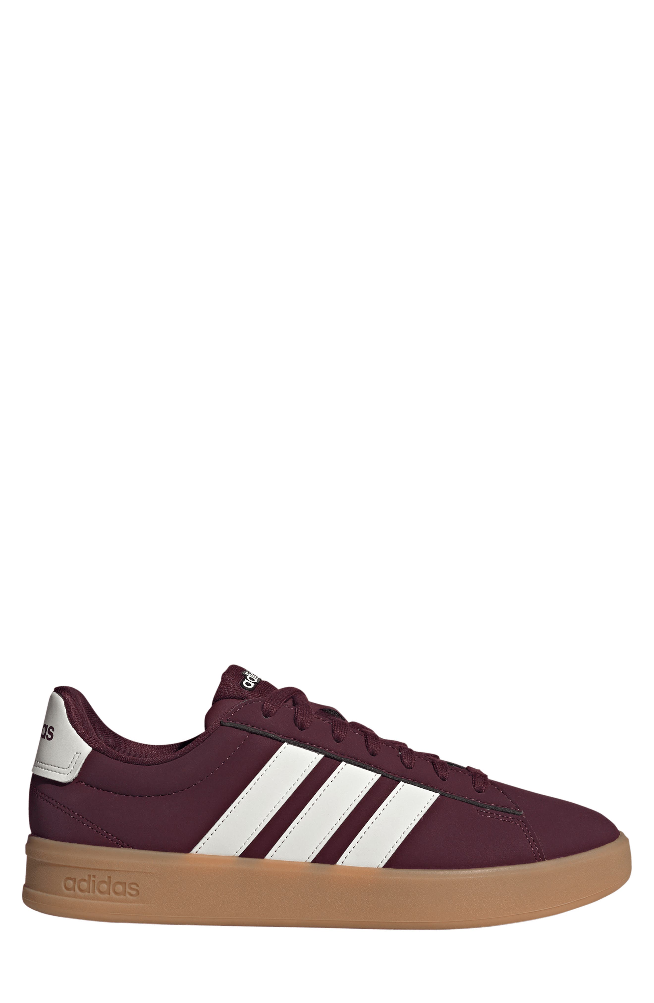 adidas Grand Court 3-0 Sneaker, Alternate, color, Maroon/ Off White/ Gum 3