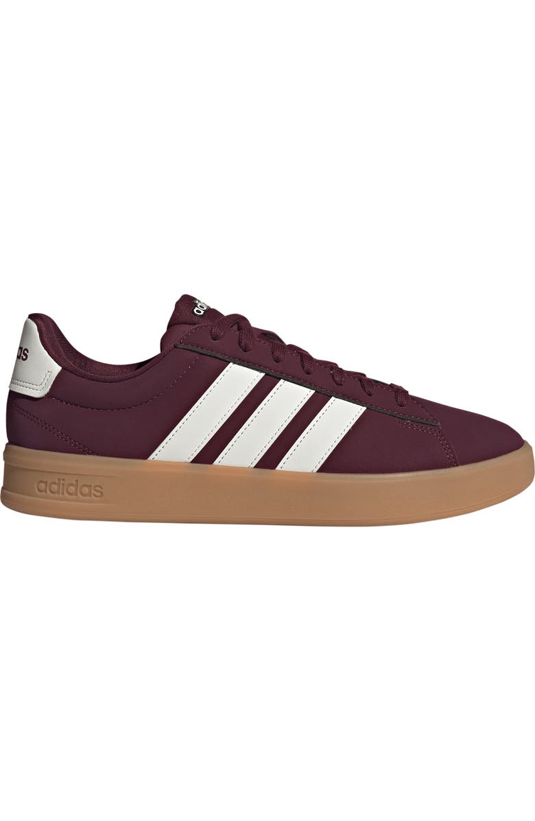 adidas Grand Court 3-0 Sneaker, Alternate, color, Maroon/ Off White/ Gum 3