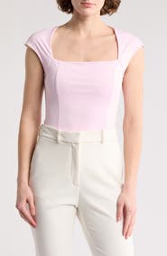 Elodie Double Lined Square Neck T-Shirt