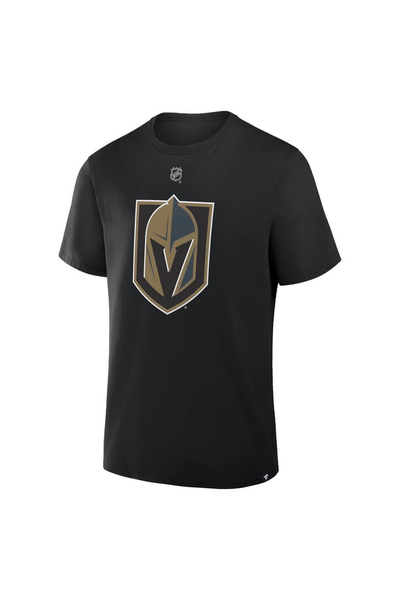 Men's Fanatics Mitch Marner Black Vegas Golden Knights Authentic Stack Name & Number T-Shirt, Alternate, color, Black