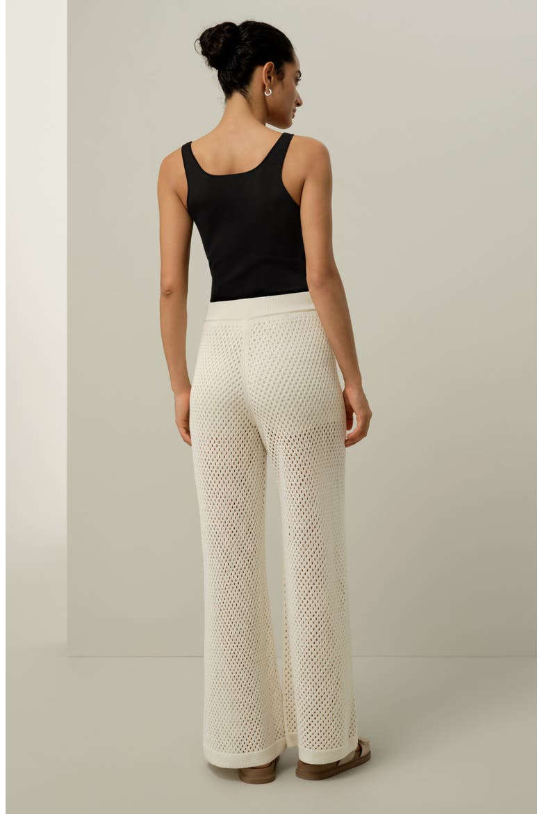 Women's Toscana Pintelle Pants, Alternate, color, Lily White