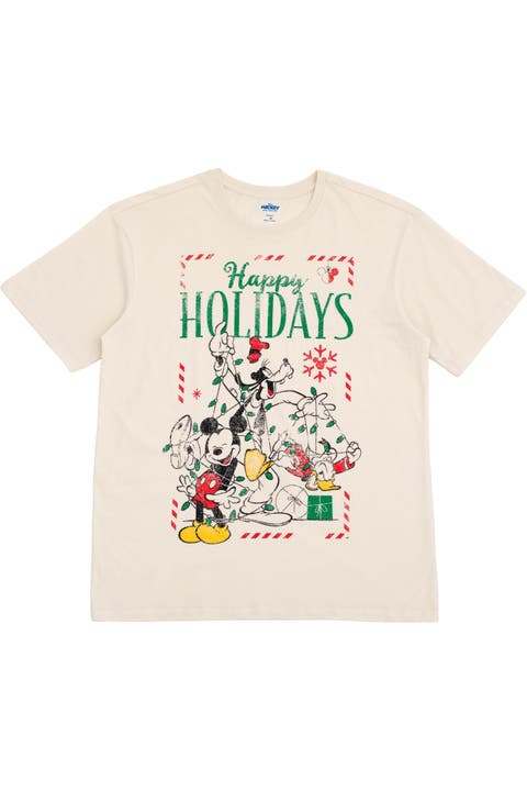 Mickey Mouse Holiday Short Sleeve T-Shirt