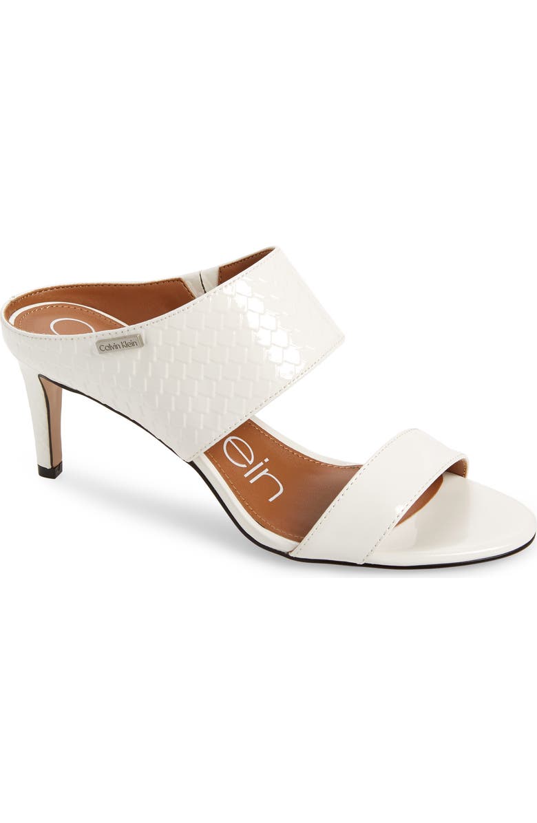 Calvin Klein
Cecily
Sandal, Main, color, White Patent Leather