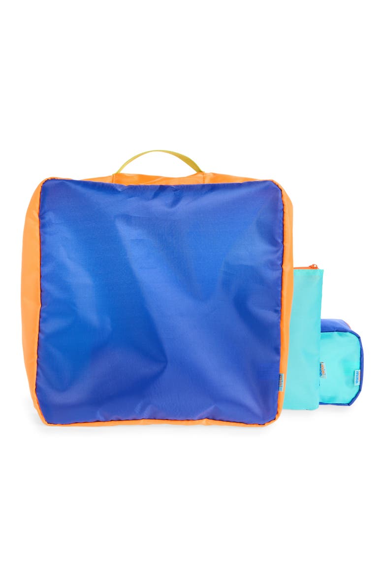 Kids' Set of 3 Mini Packing Bags, Alternate, color, TURQUOISE/ BLUE