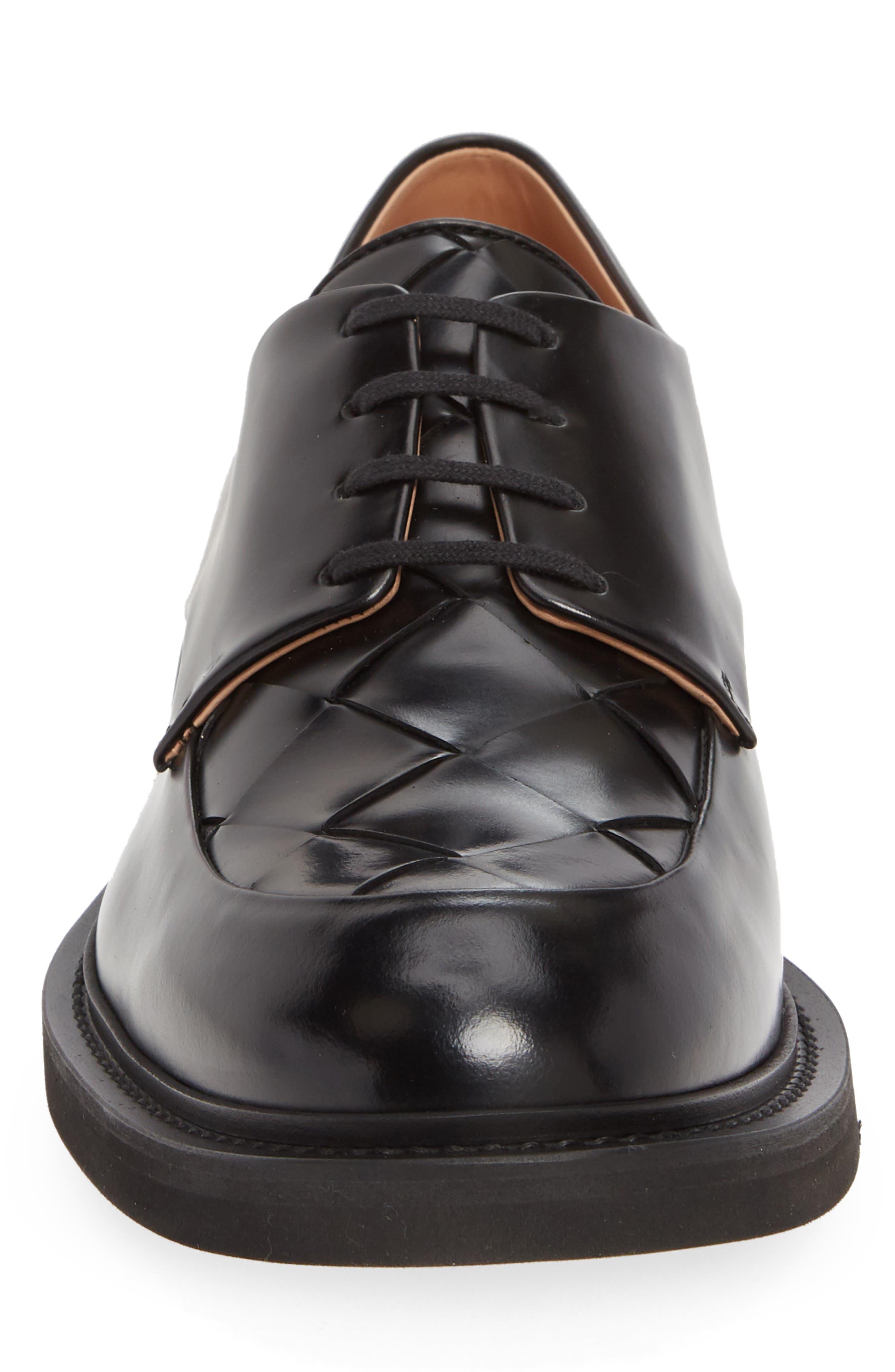 Bottega Veneta Woven Moc Toe Derby, Alternate, color, 