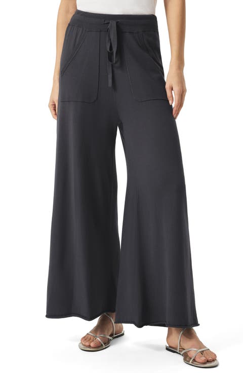 Veronica Crop Wide Leg Sweater Knit Pants