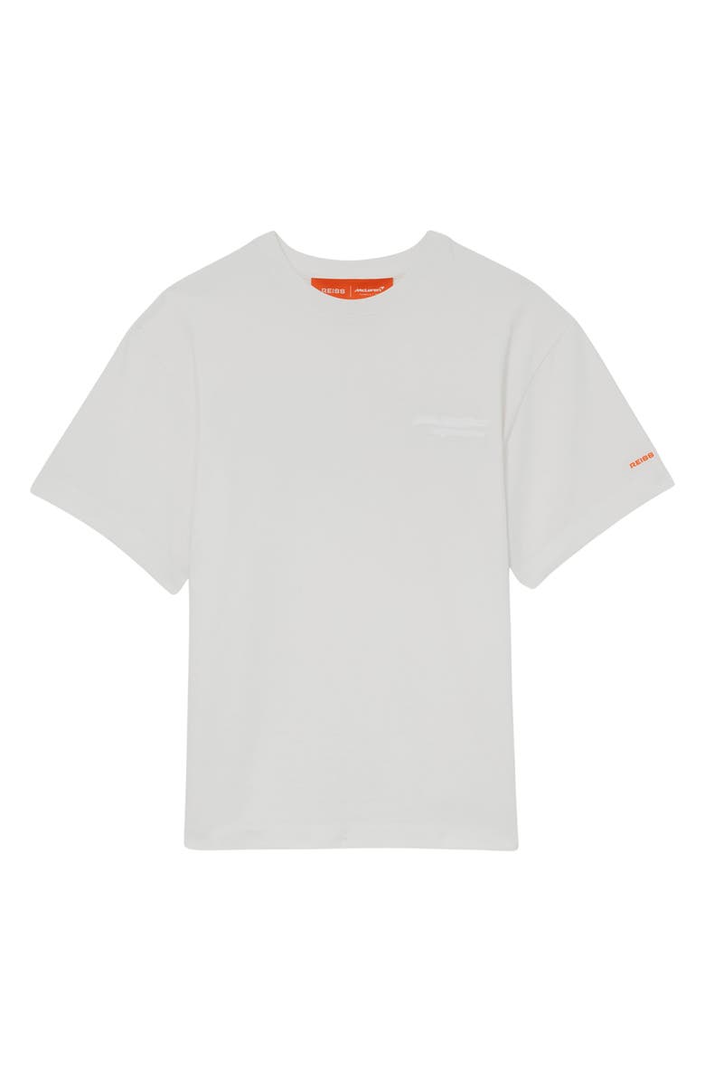 Reiss x McLaren Nakata Logo Embellished T-Shirt, Alternate, color, White
