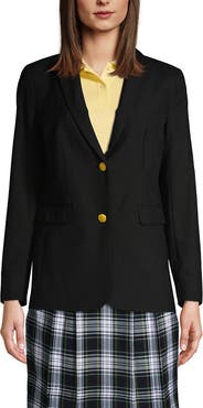 Lands' End School Uniform Hopsack Blazer