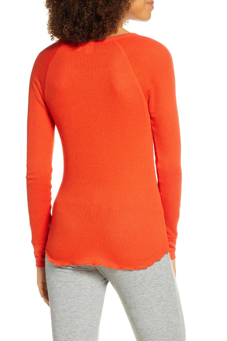 Thermal Long Sleeve Tee, Alternate, color, RED FIERY