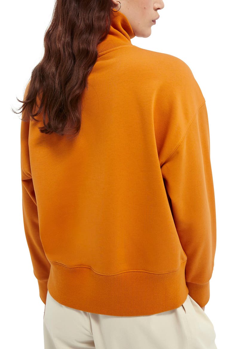 Cowl Neck Sweatshirt, Alternate, color, 0838-SUNSET ORANGE