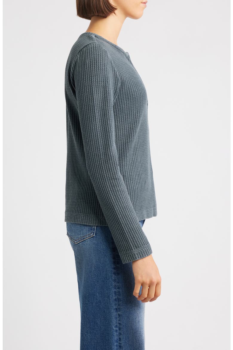 Thermal Knit Henley, Alternate, color, CHARCOAL
