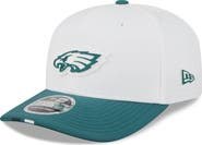 New Era Men's New Era  White/Midnight Green Philadelphia Eagles 2025 NFL Training Camp 9SEVENTY Adjustable Hat