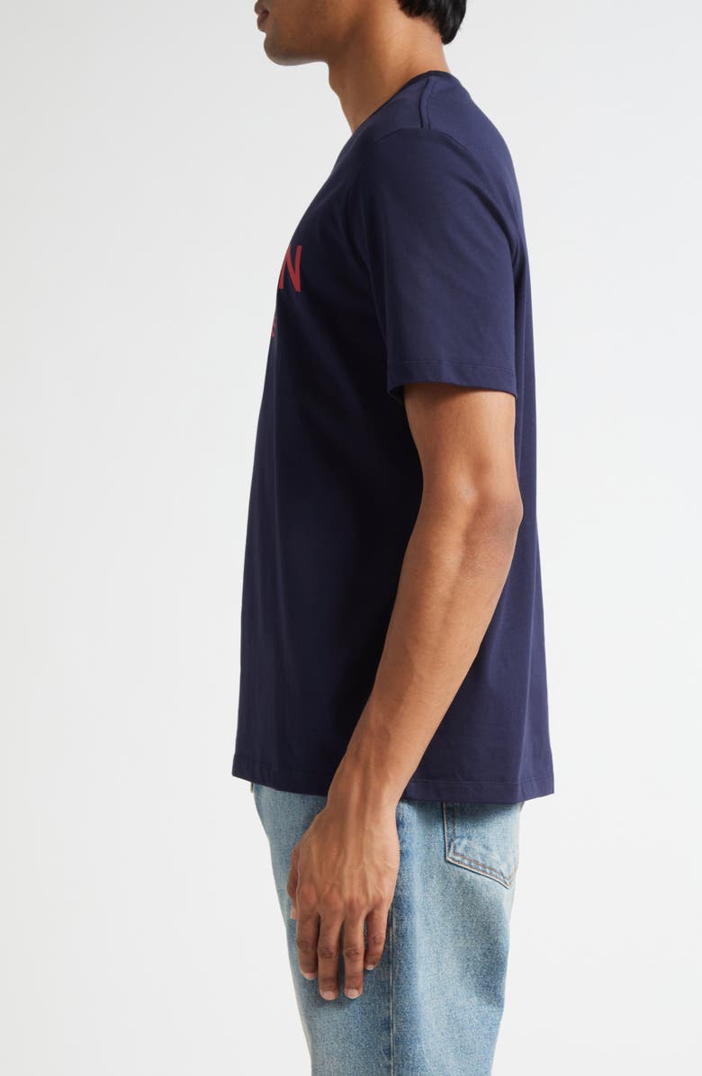 Balmain Regular Fit Logo Graphic T-Shirt, Alternate, color, Navy/ Red
