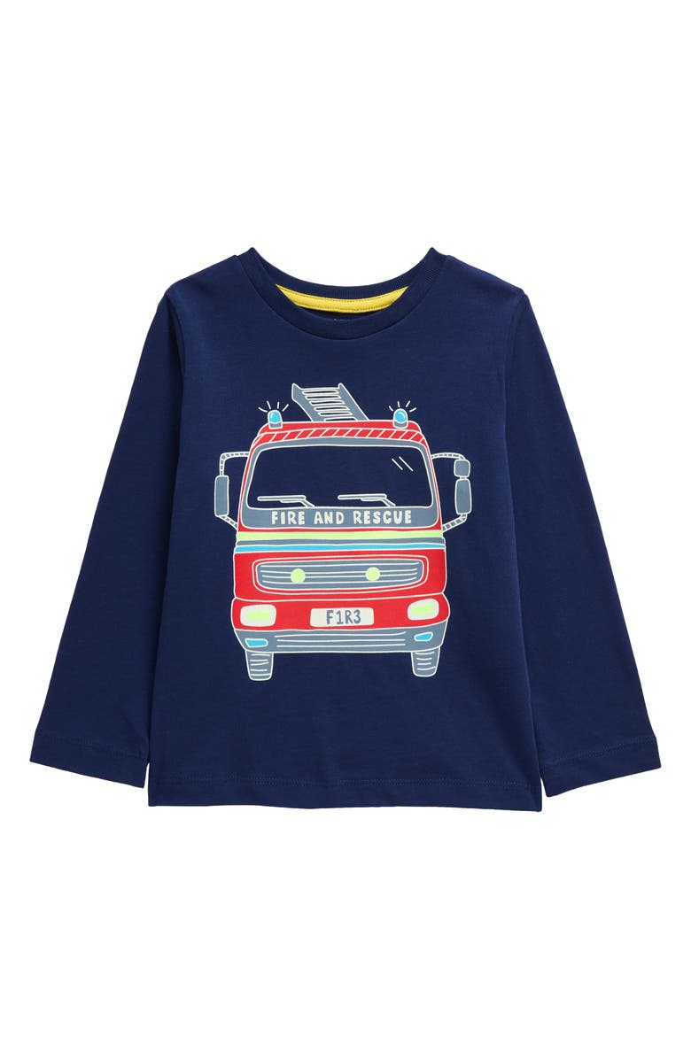 Mini Boden Kids' Glow in the Dark Cotton T-Shirt, Main, color, 