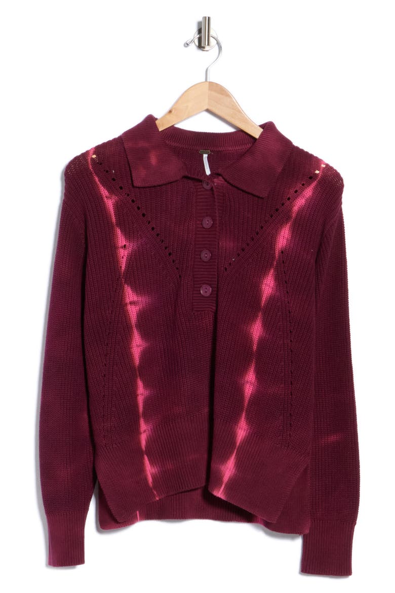 Adalyn Cotton Sweater, Main, color, CABARET ELECTRIC WASH