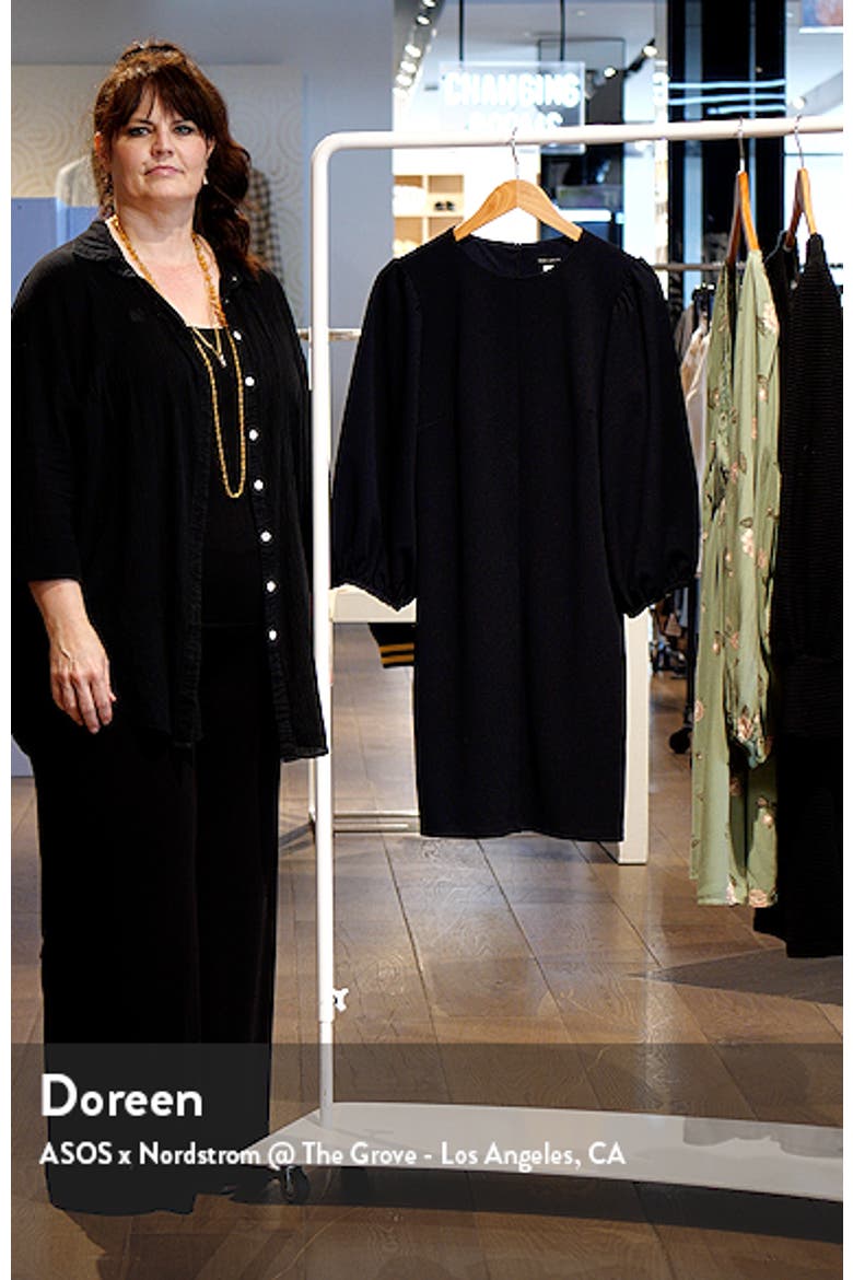 Three-Quarter Sleeve Scuba Crepe Dress video