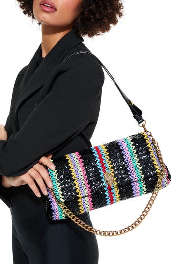 Long Kensington Woven Shoulder Bag