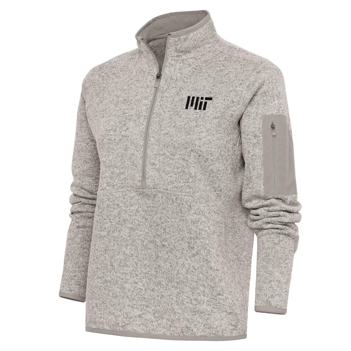 Women's Antigua  Oatmeal MIT Engineers Fortune Half-Zip Pullover Jacket - image 2