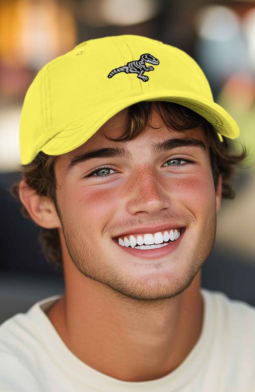 Dalix Fossil Embroidered Outdoor Hat In Yellow