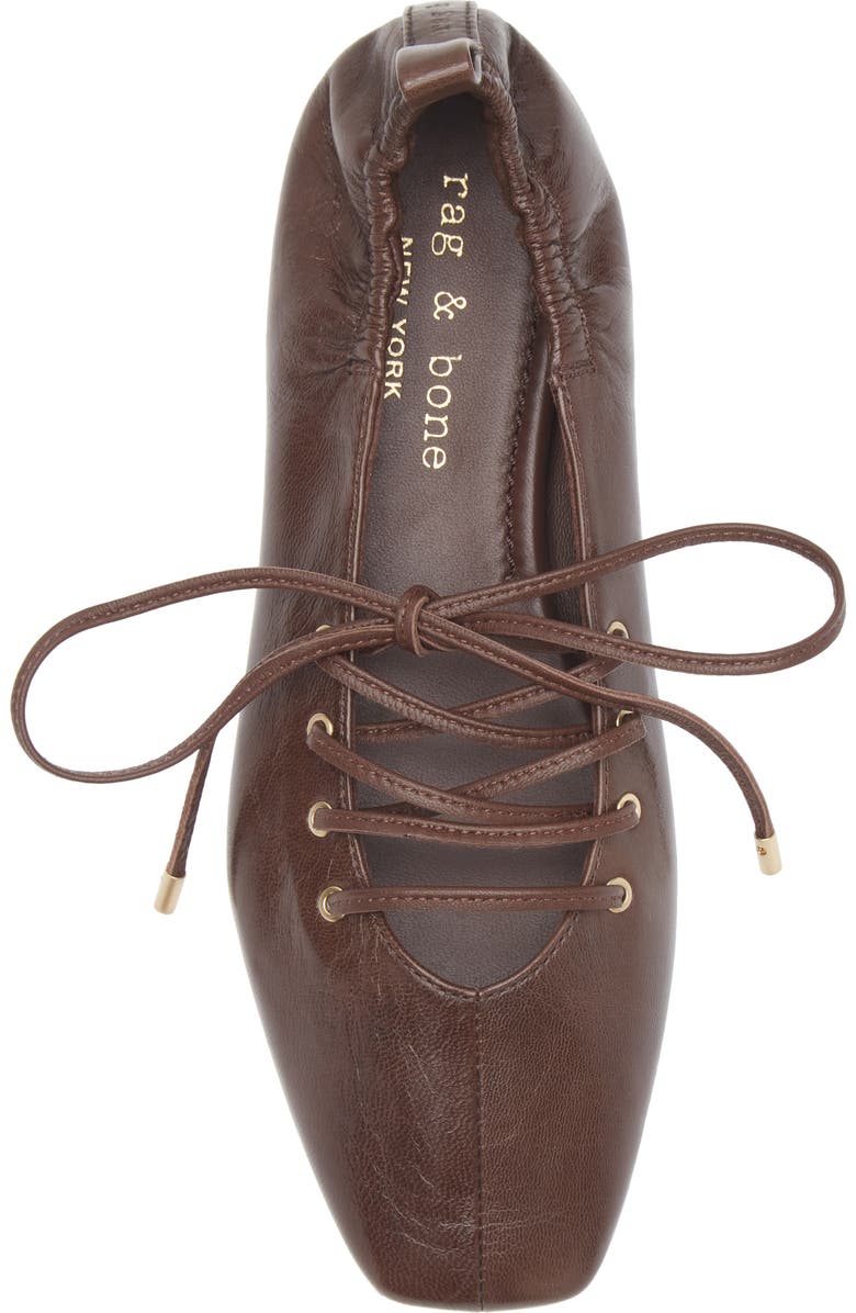 rag & bone Sophia Ballet Flat, Alternate, color, Mocha