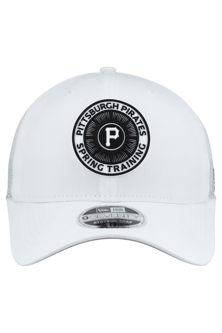 Men's New Era  White Pittsburgh Pirates 2026 Spring Training Fan Pack 9SEVENTY Adjustable Trucker Hat, Alternate, color, White