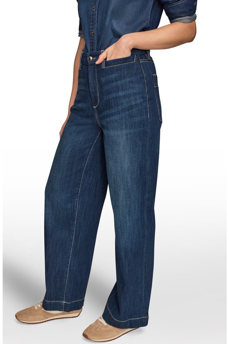 The Donna High Waist Wide Leg Jeans, Alternate, color, DAYTON