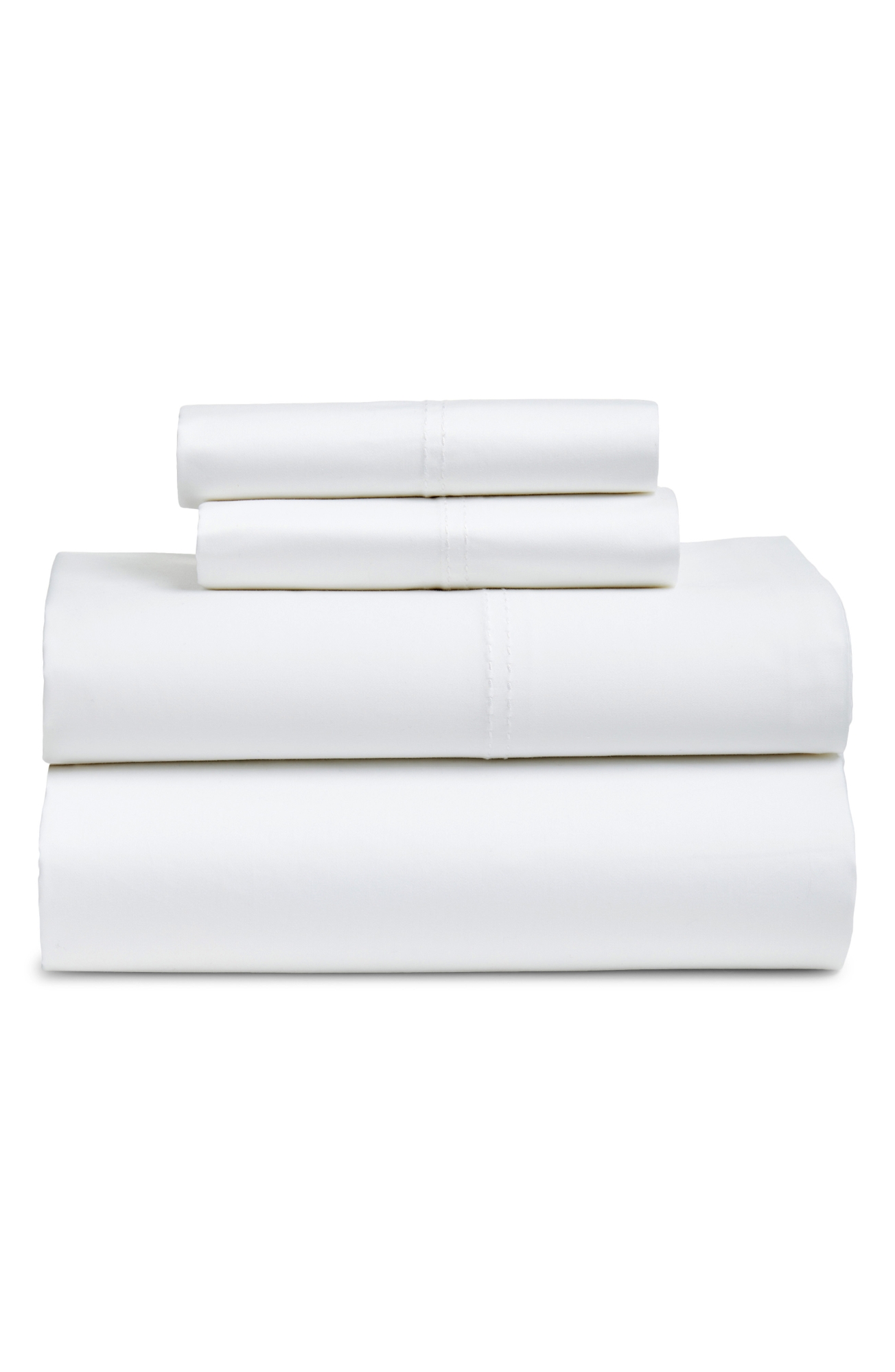 Nordstrom 400 Thread Count Organic Cotton Sateen Sheet Set - White, King