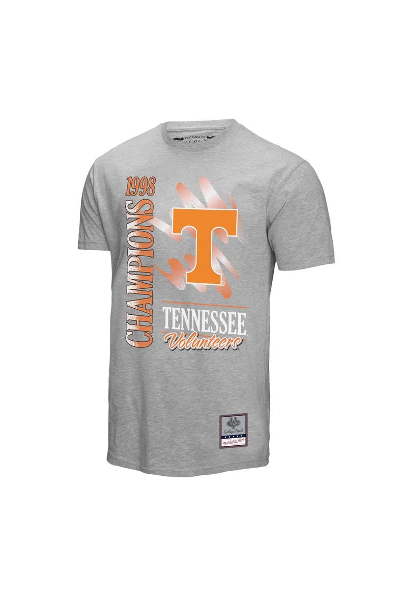 Men's Mitchell & Ness  Gray Tennessee Volunteers Retro Brush Mineral Wash T-Shirt, Alternate, color, Gray
