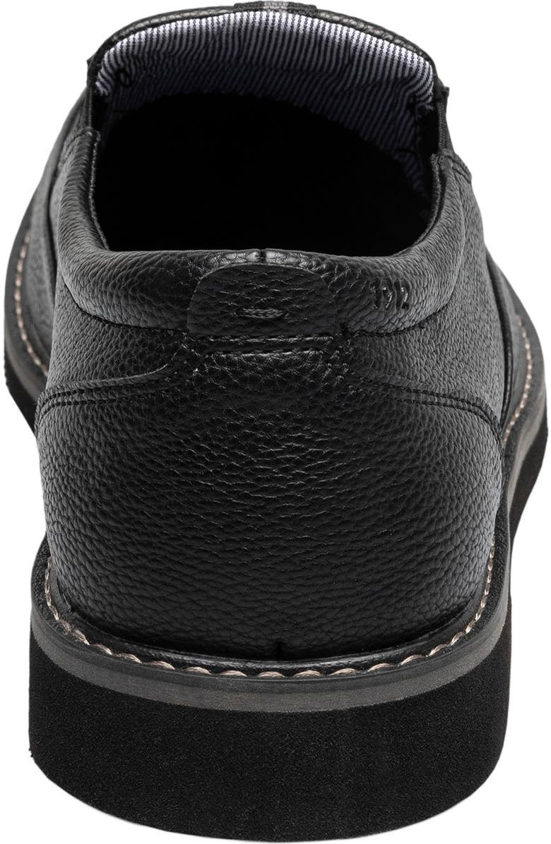 NUNN BUSH Ashton Moc Toe Slip-On Loafer, Alternate, color, Black Tumble