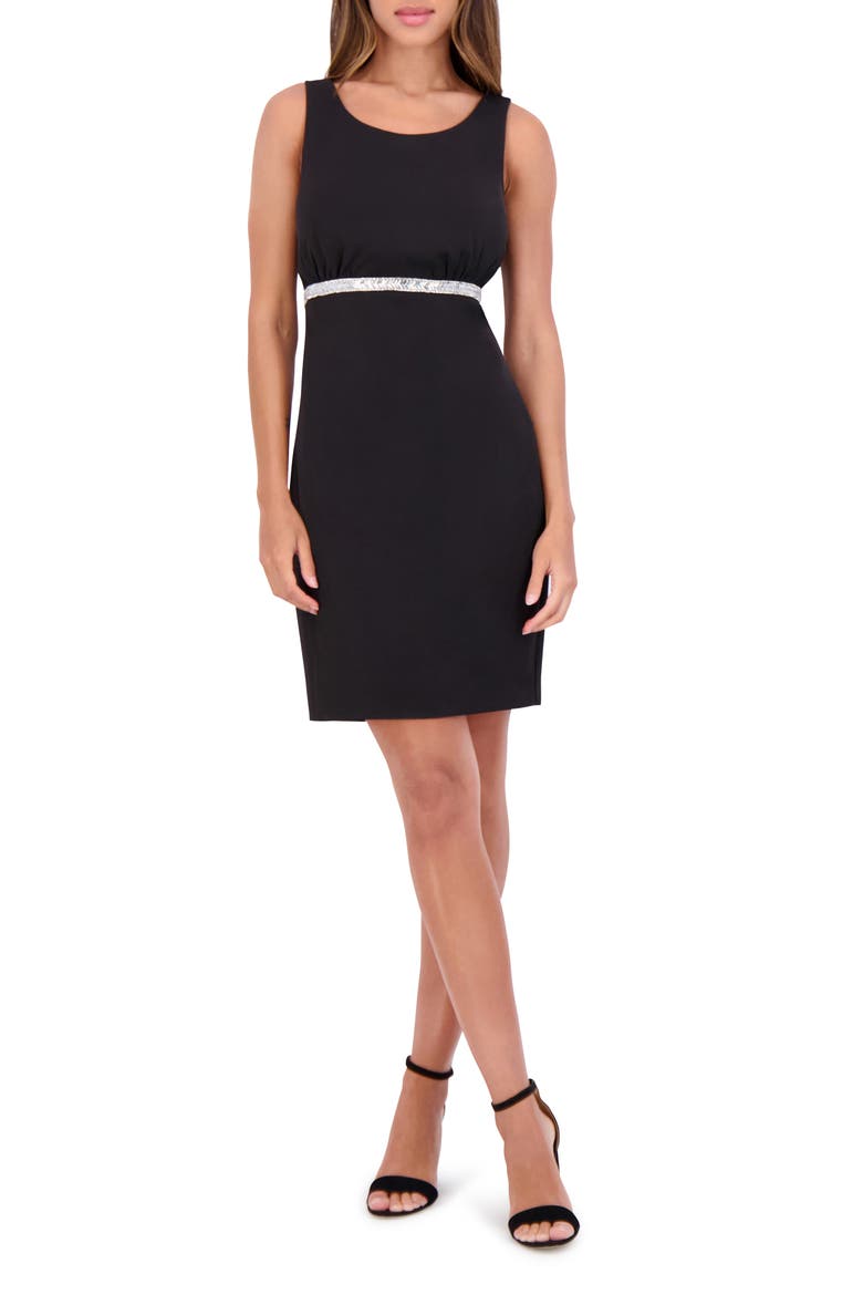 Bow Back Cutout Dress, Main, color, BLACK