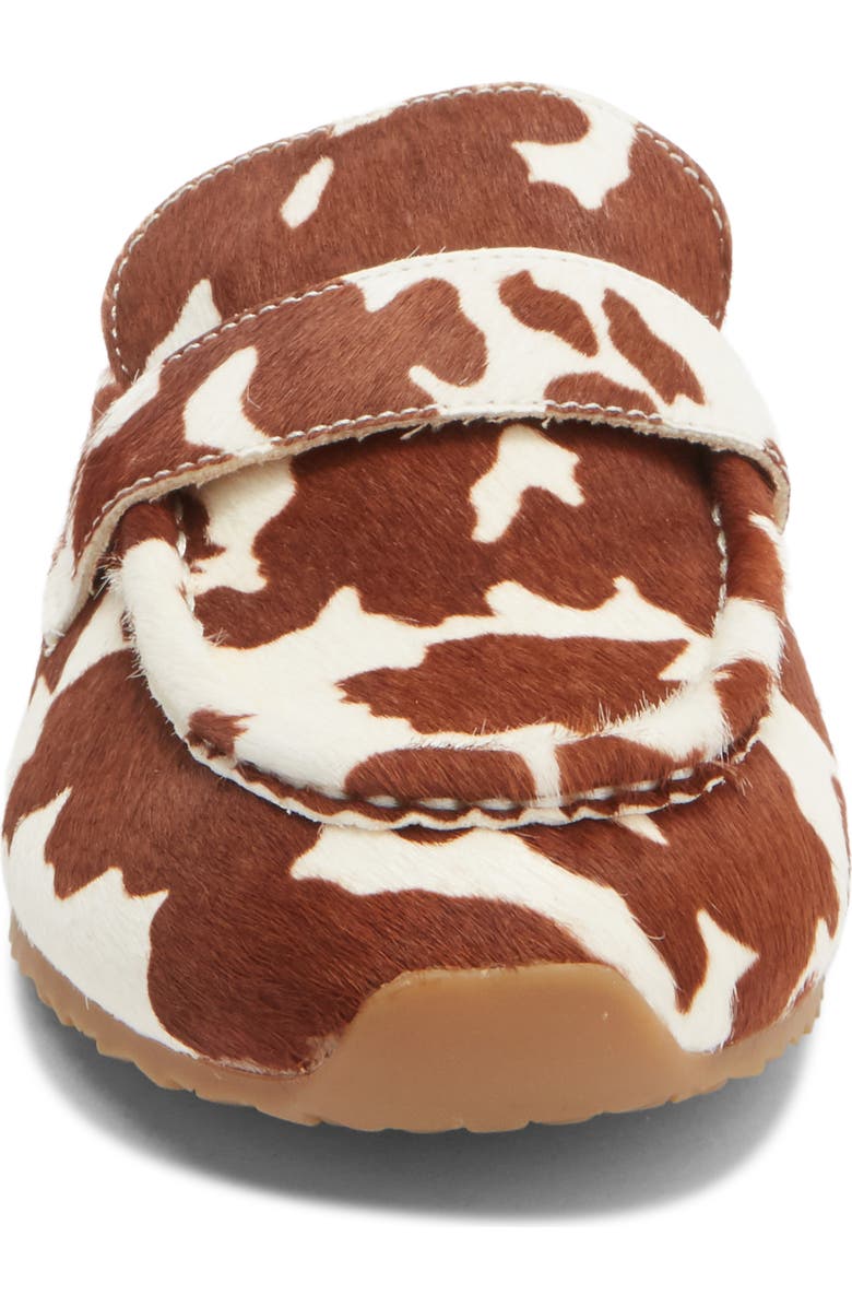 JSlides Paula Genuine Calf Hair Mule, Alternate, color, Brown Cow Print Calf Hair