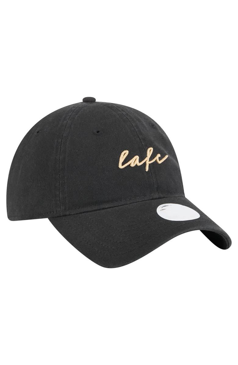 New Era Women's New Era  Black LAFC Script 9TWENTY Adjustable Hat, Alternate, color, 