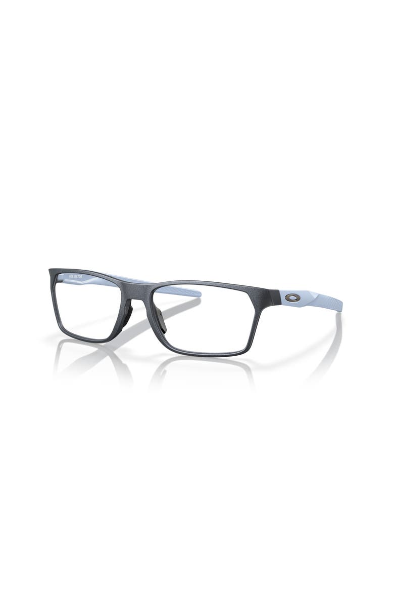 55mm Rectangle optical glasses, Main, color, Black/ Light Blue