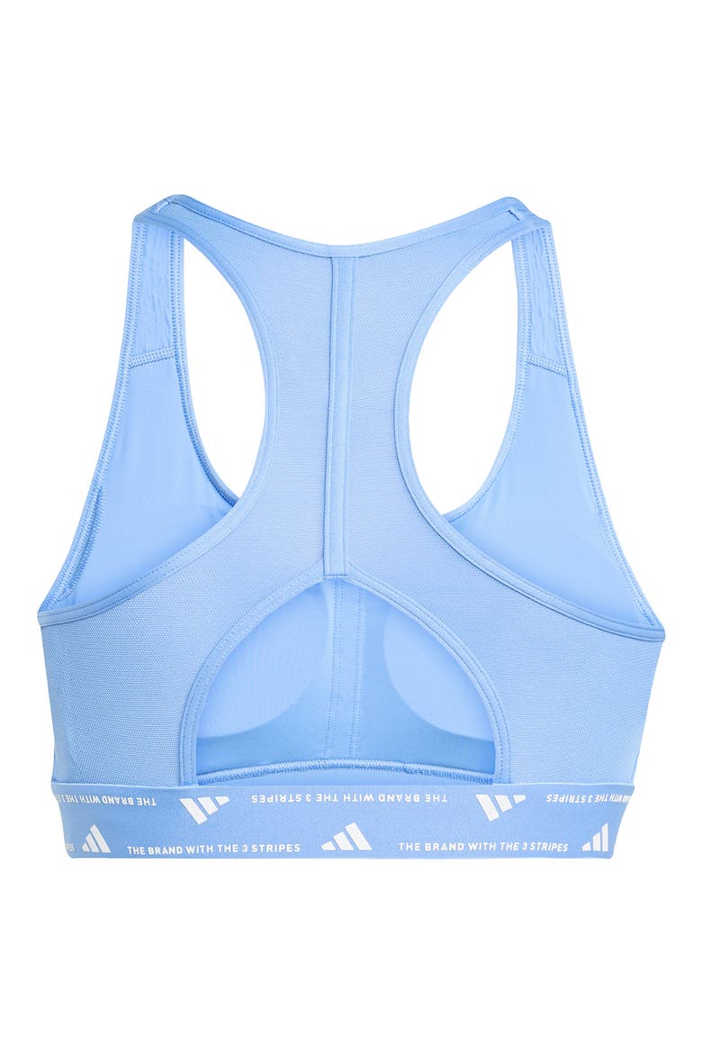PrimeLiftReact AEROREADY Sports Bra, Alternate, color, BLUE FUSION