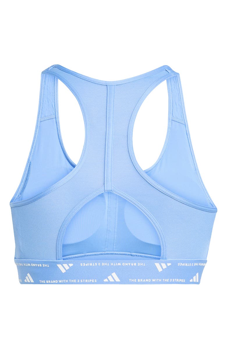 adidas PrimeLiftReact AEROREADY Sports Bra, Alternate, color, Blue Fusion