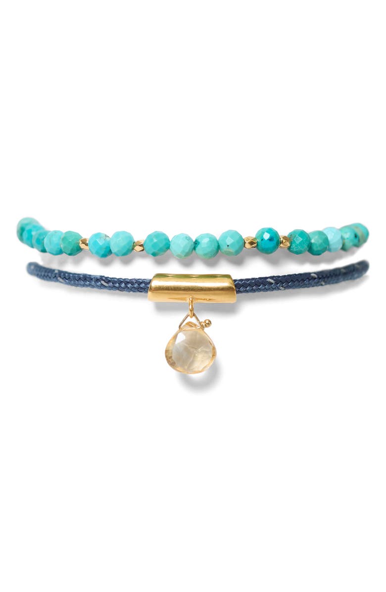 Chan Luu Surf Anklet Set, Alternate, color, Turquoise