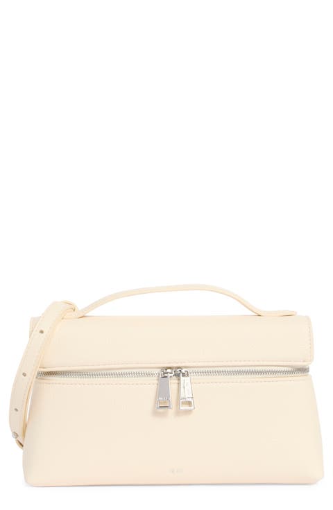 Thea Woven Top Carry Handle Crossbody Bag