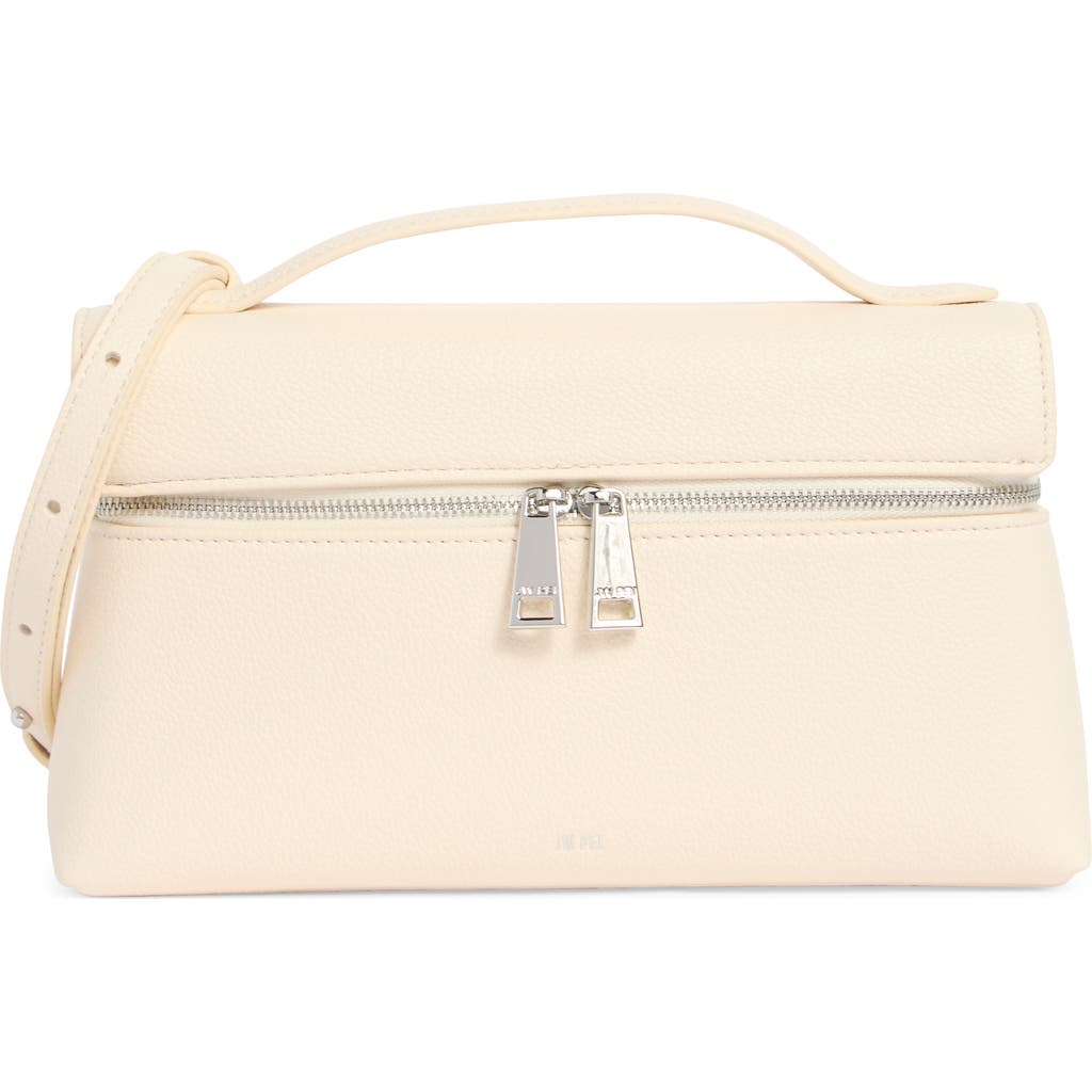 Jw Pei Thea Woven Top Carry Handle Crossbody Bag In White