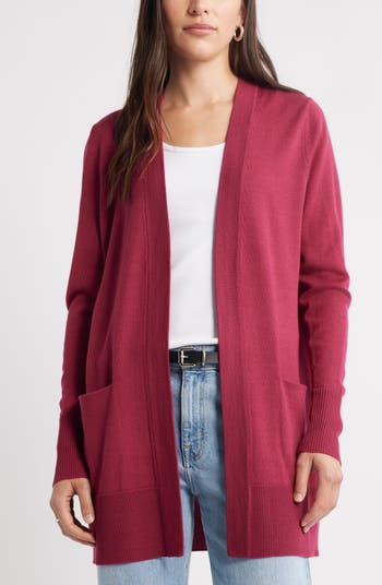Caslon® Everyday Open Front Cardigan | Nordstrom