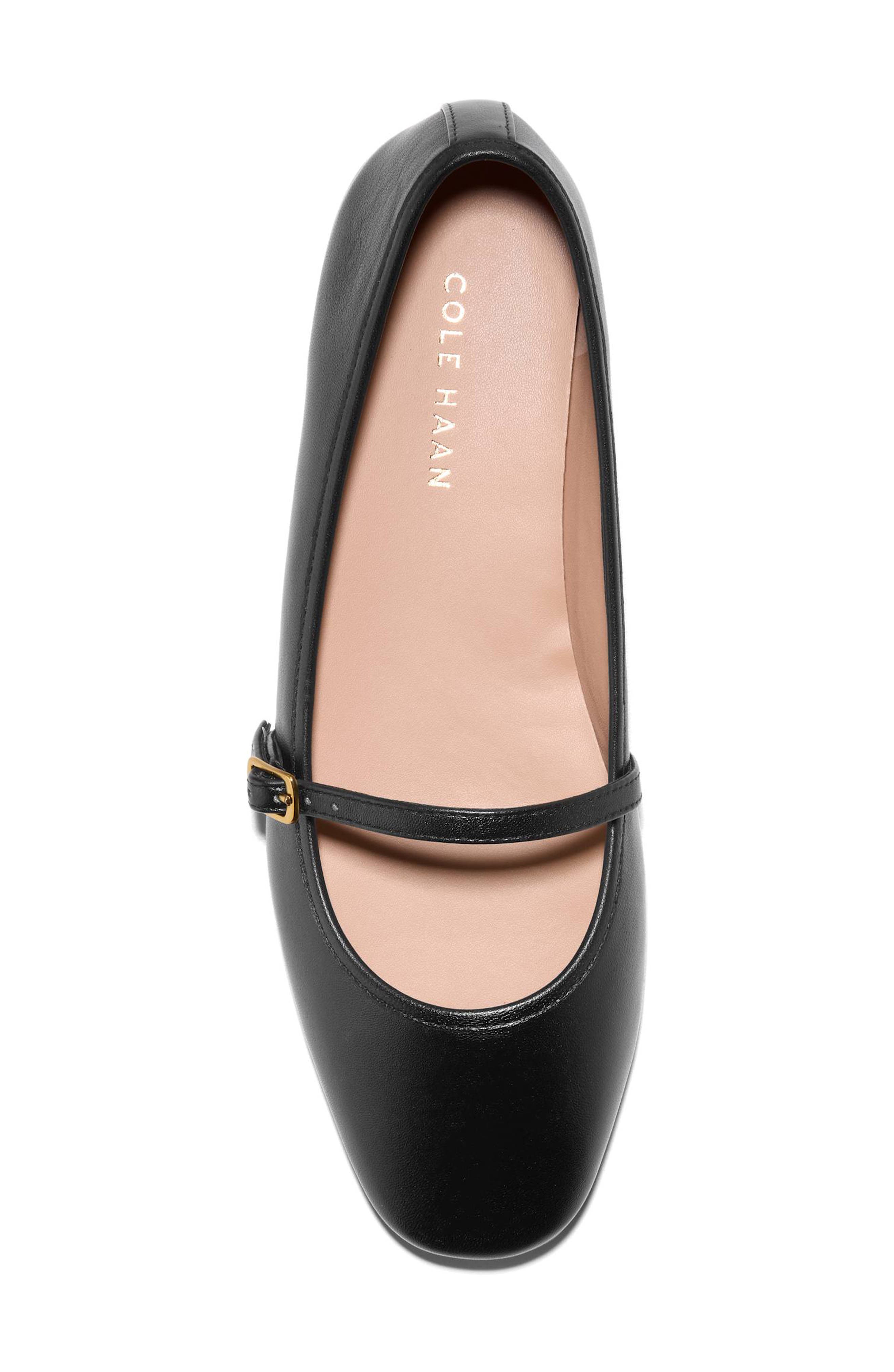 Cole Haan Yelena Mary Jane Flat, Alternate, color, Black Ltr