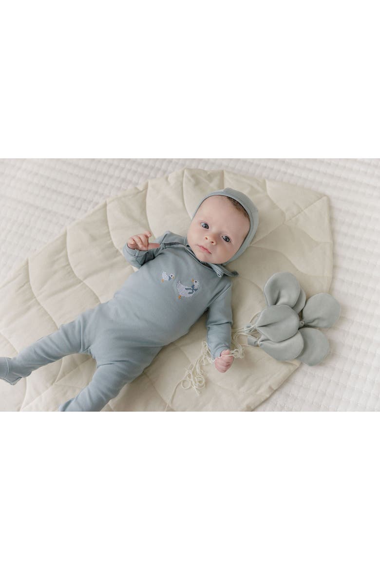 Cross Stitch Duckling Collection - Layette Set, Alternate, color, Blue