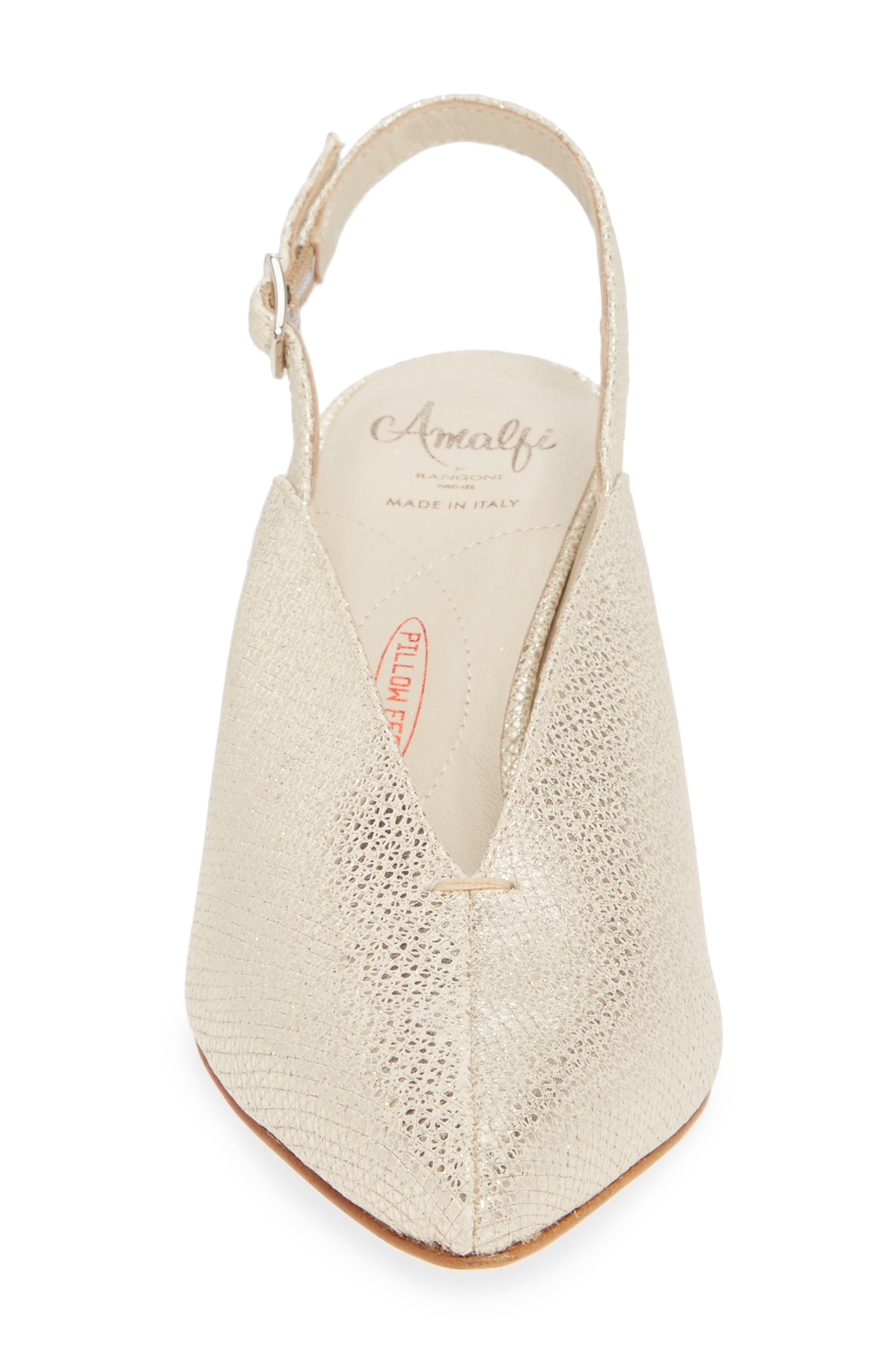 Amalfi by Rangoni Pinerolo Slingback Pump, Alternate, color, Sand Smart/Champagne Rasso Nappa