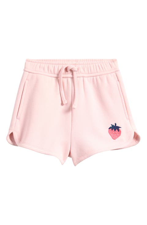 Kids' Embroidered Fleece Shorts (Toddler, Little Kid & Big Kid)