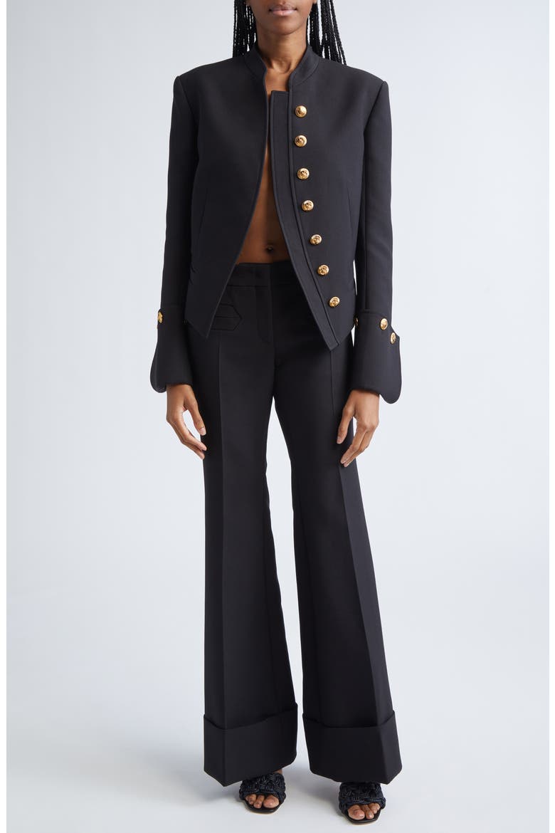 Rebellion Low Rise Flare Pants, Alternate, color, BLACK