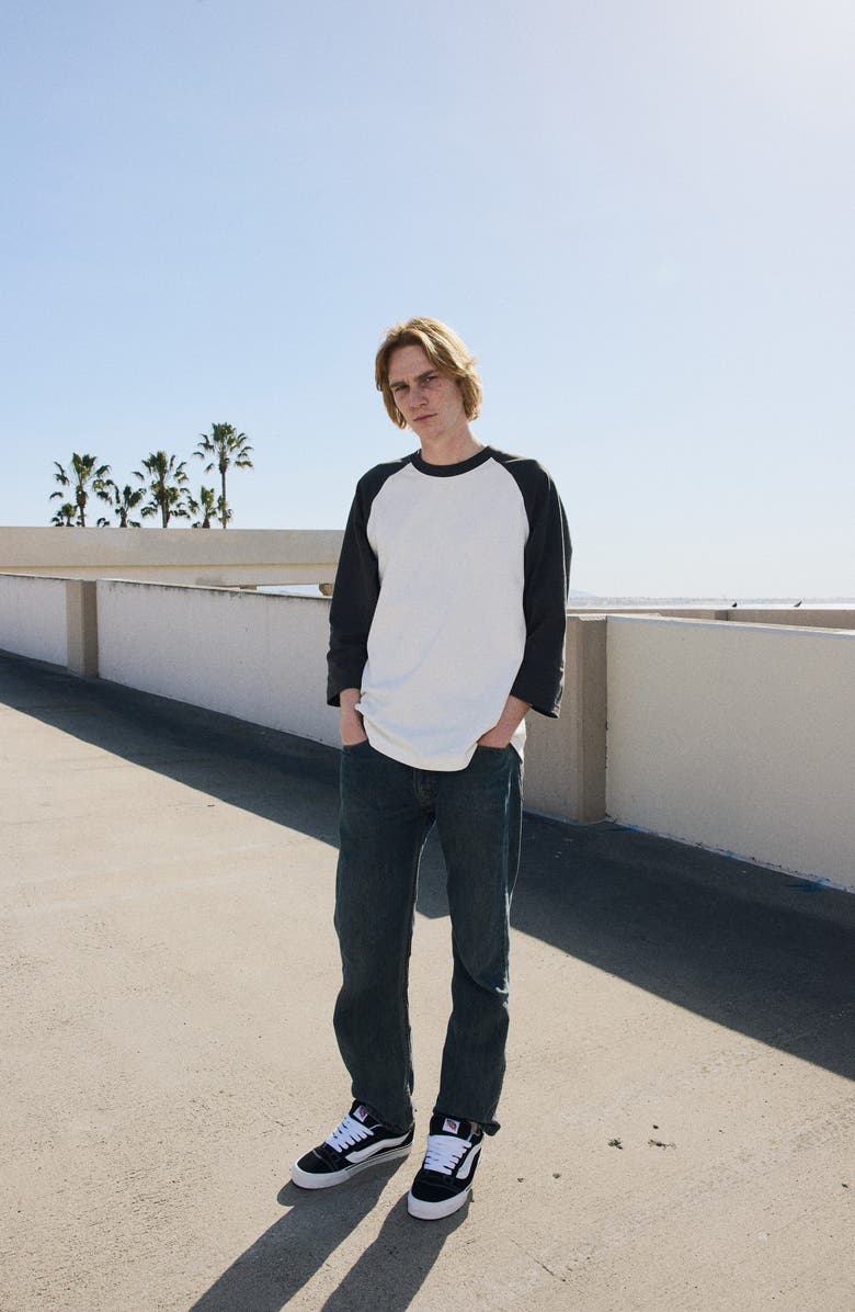 Vans Knu Skool Suede Low Top Sneaker, Alternate, color, Black/True White