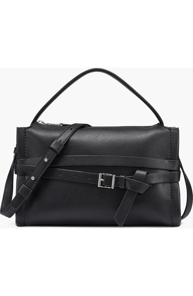 DKNY Bridie Medium Crossbody, Main, color, Black/Silver
