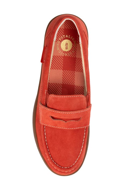 Revitalign Malibu Penny Loafer In Orange