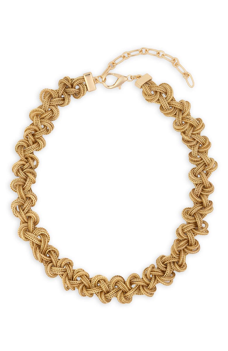 SAACHI Textured Link Chain Necklace, Main, color, 