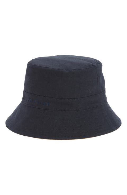 Embroidered Reversible Cotton Bucket Hat